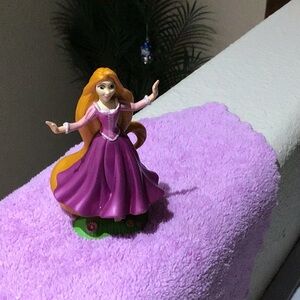 Disney Tangled Rapunzel   Plastic Princess Cake Topper Figure  4” Tall